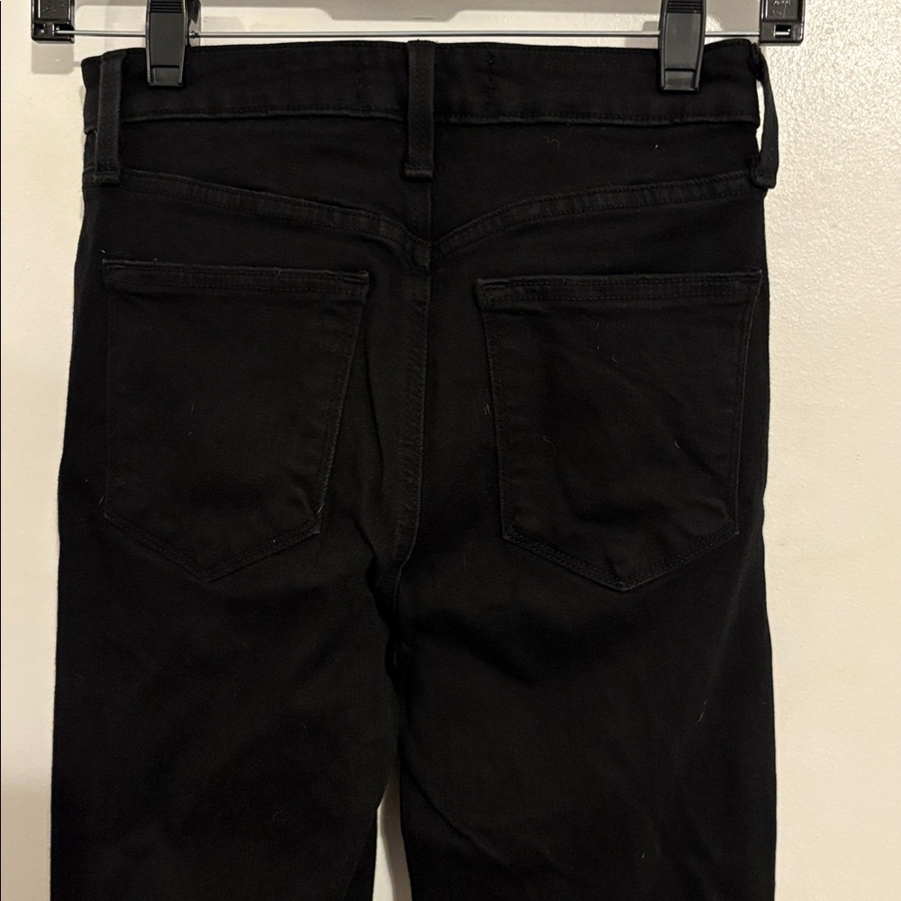 Just Black Black Denim Flare Jeans 26 - Picture 4 of 7